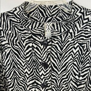 Zebra Print Women's Blazer, size L